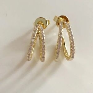 NEW SHASHI Pave Earrings